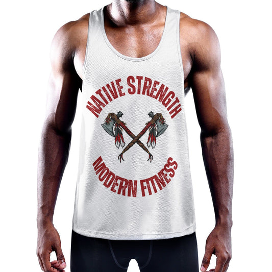 Native Strength Men's Slim Y-Back Muscle Tank Top