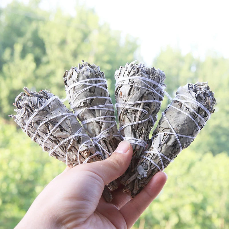 30g White Sage Bundle California Smudge Stick Wand for Spiritual Incense Sticks Burning Aromatherapy Energy Cleansing Bundles