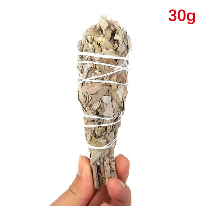 30g White Sage Bundle California Smudge Stick Wand for Spiritual Incense Sticks Burning Aromatherapy Energy Cleansing Bundles